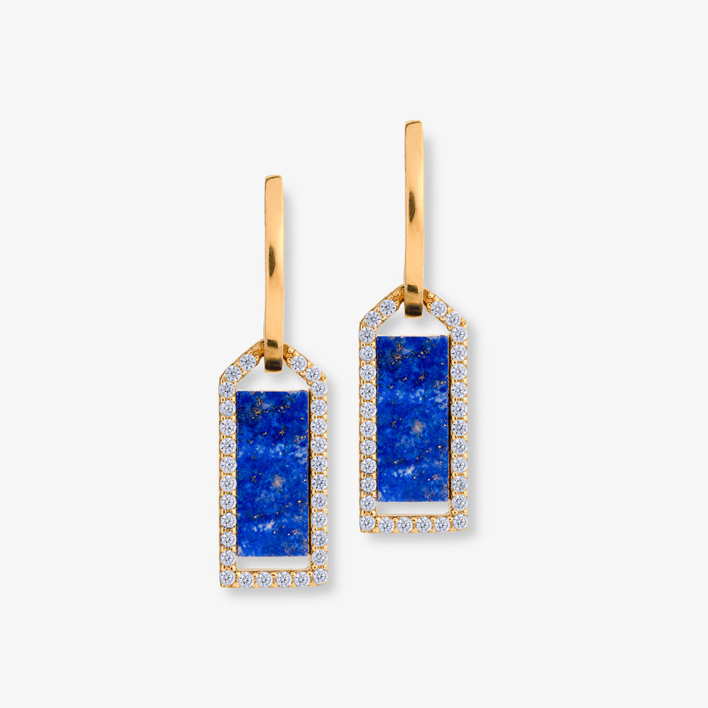 Brincos de Lápis-Lazuli