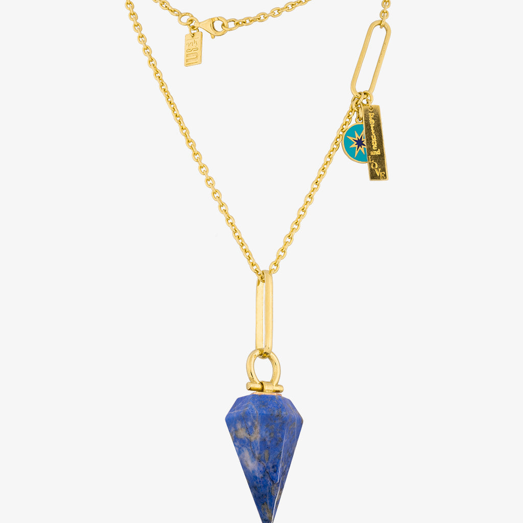 Colar Pêndulo Lápis-lazuli